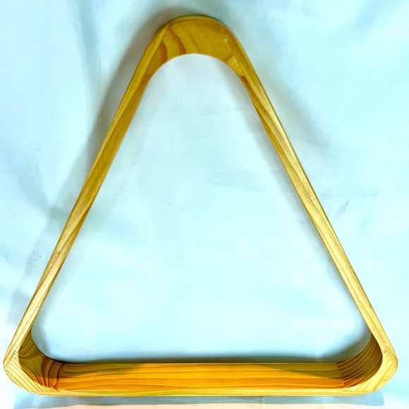 Solid Wood Billiard Ball Rack Set of Two. 8-Ball Triangle & 9-Ball Diamond Racks - Picture 3 of 11